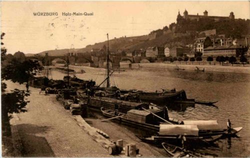 Würzburg - Holz Main Quai