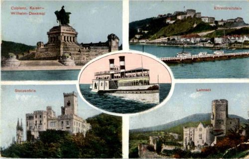 Koblenz - Ehrenbreitstein - Stolzenfels - Lahneck