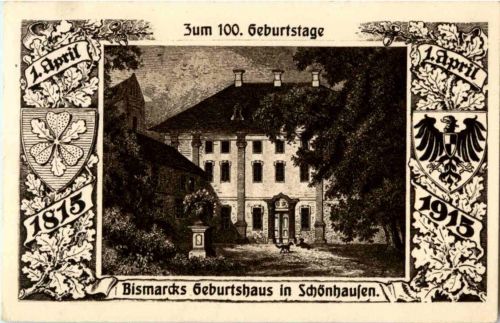 Schönhausen - Bismarck Karte