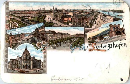 Gruss aus Ludwigshafen - Litho