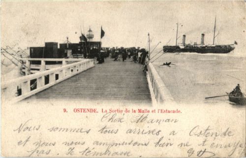 Ostende - La Sortie de la Malle