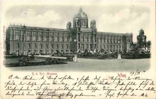 Wien - Hofmuseum - Prägekarte