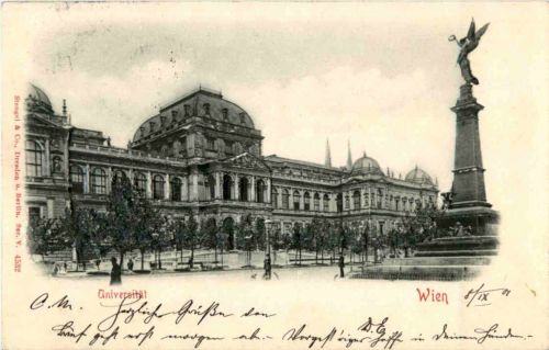 Wien - Universität - Prägekarte