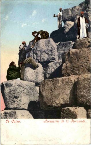 Le Caire - Ascension de la Pyramide