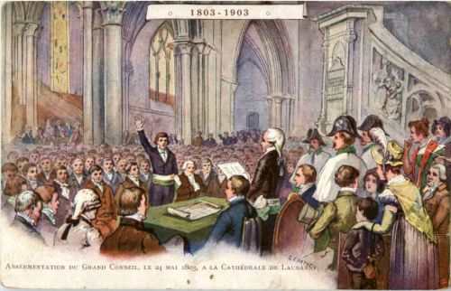 Lausanne - Assermentation du Grand Conseil