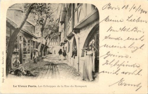 Paris - Les Echoppes de la Rue du Rempart