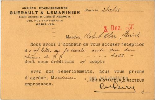 Paris - Guerault & Lemarinier