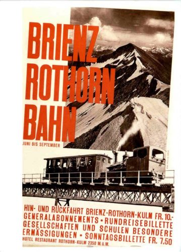 Brienz Rothorn Bahn - Eisenbahn - REPRO
