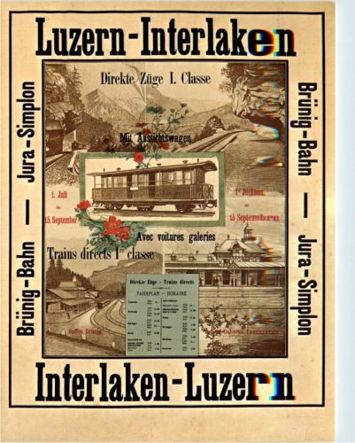 Luzern Interlaken - Eisenbahn - REPRO