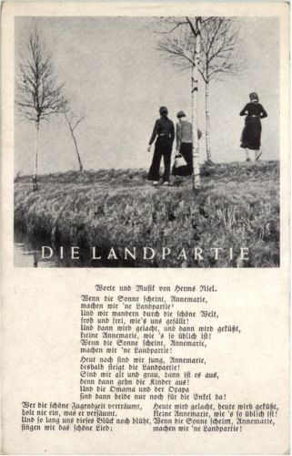 Liederkarte - Die Landpartie
