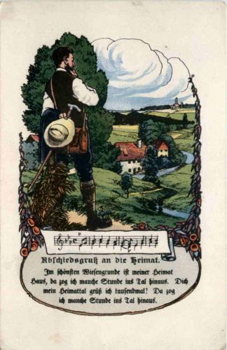 Liederkarte - Abschiedsgruss