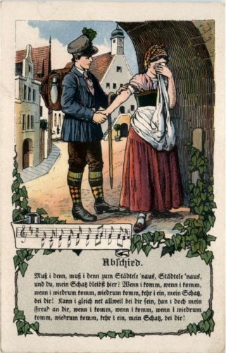 Liederkarte - Abschied
