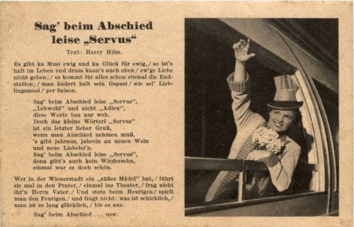 Liederkarte - Sag beim Abschied