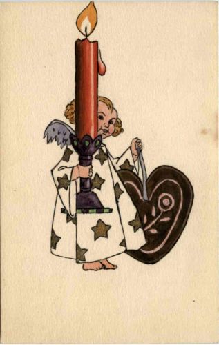 Weihnachten - Engel mit Kerze