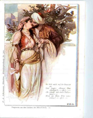 Künstlerkarte Mirza Schaffy - woman