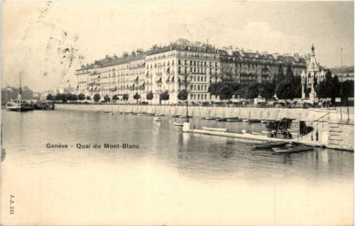 Geneve - Quai du Mont blanc