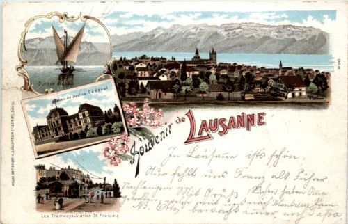 Souvenir de Lausanne - Litho