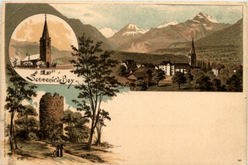 Souvenir de Bex - Litho