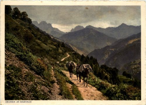 Säumer im Rhätikon