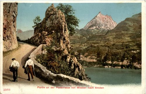 Poststrasse von Weesen nach Amden