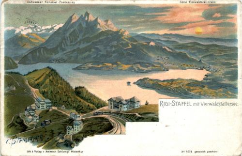 Rigi Staffel - Litho - Verlag Schlumpf