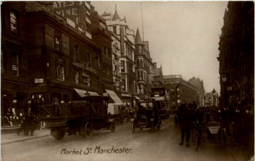 Manchester - Market St. RPPC