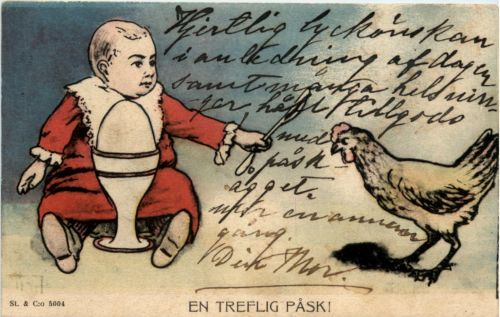 Ostern - Kind mit Ei