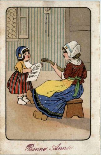 Neujahr- Frau mit Kind