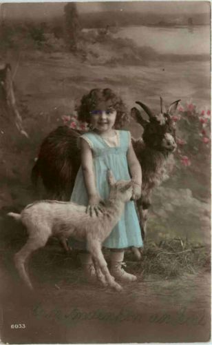 Kind mit Ziege - Goat