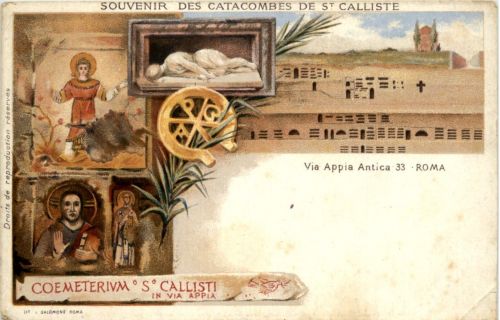 Roma - Catacombes - Litho