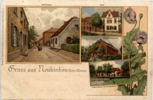 Gruss aus Neukirchen - Litho
