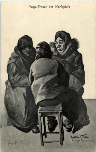 Panje Frauen am Marktplatz