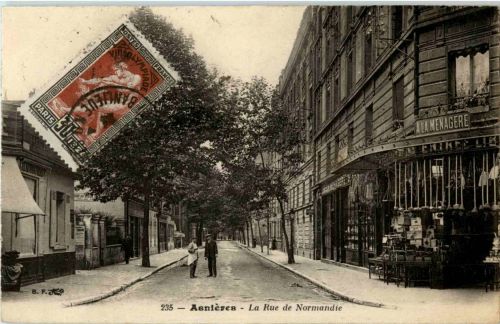 Asnieres - La rue de Normandie