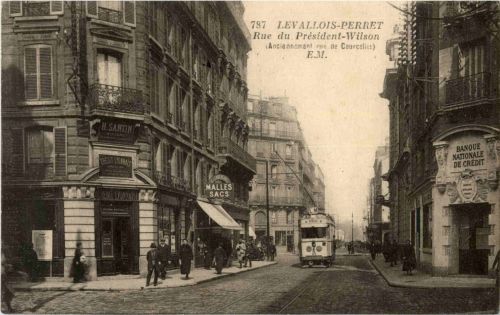 Lavallois Perret - Rue du President Wilson - Tramway