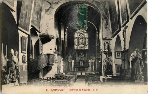 Bagnolet . Interieur de l Eglise