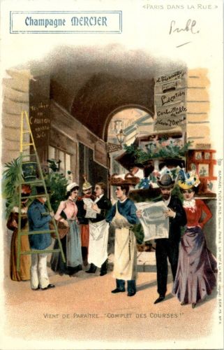 Paris - Champagne Mercier - Litho