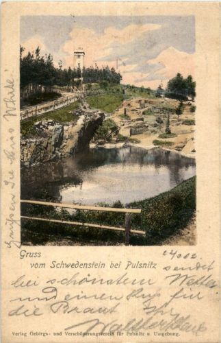 Gruss vom Schwedenstein bei Pulsnitz
