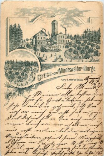 Gruss vom Mönchswalder Berge 1898
