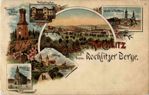 Gruss aus Rochlitz - Litho