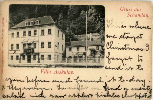 Gruss aus Schandau - Villa Aeskulap