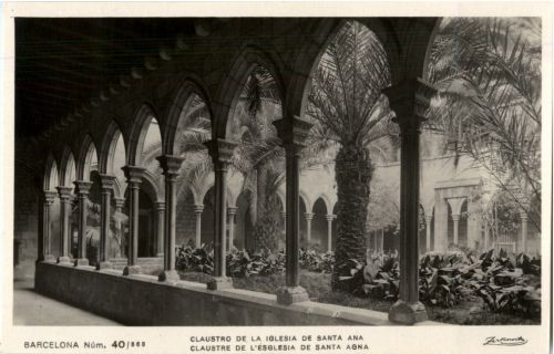 Barcelona - Claustro de la Iglesia de Santa Ana