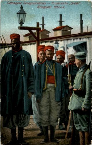 Gefangene Senegalschützen