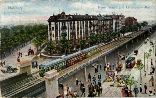 Hamburg - Hoch und untergrund Bahn