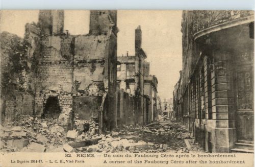 Reims - bombardement