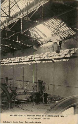 Reims - Quartier Clairmarais bombardement