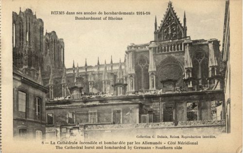 Reims - dans bombardements