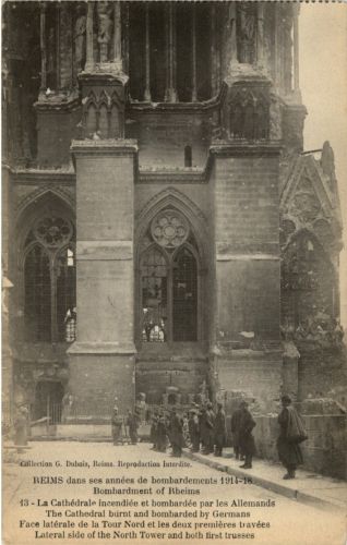 Reims - dans bombardements