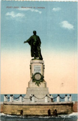 Port Said - Monument to Lesseps