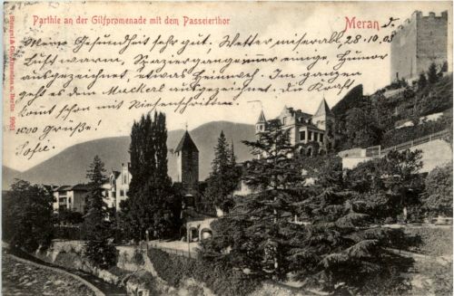 Meran - Partie an der Gilfpromenade
