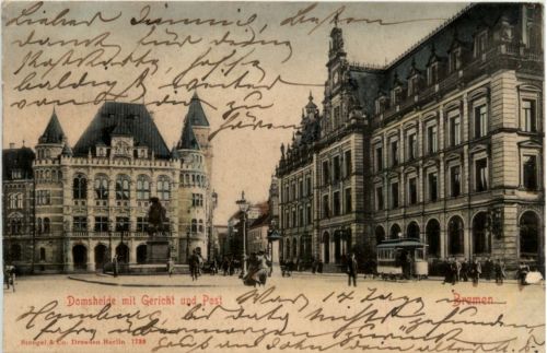 Bremen - Gericht und Post